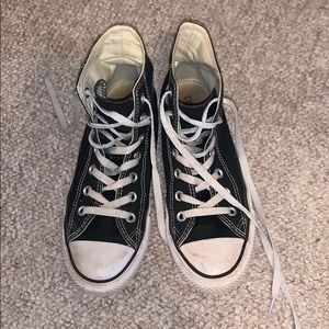 black high top converse
